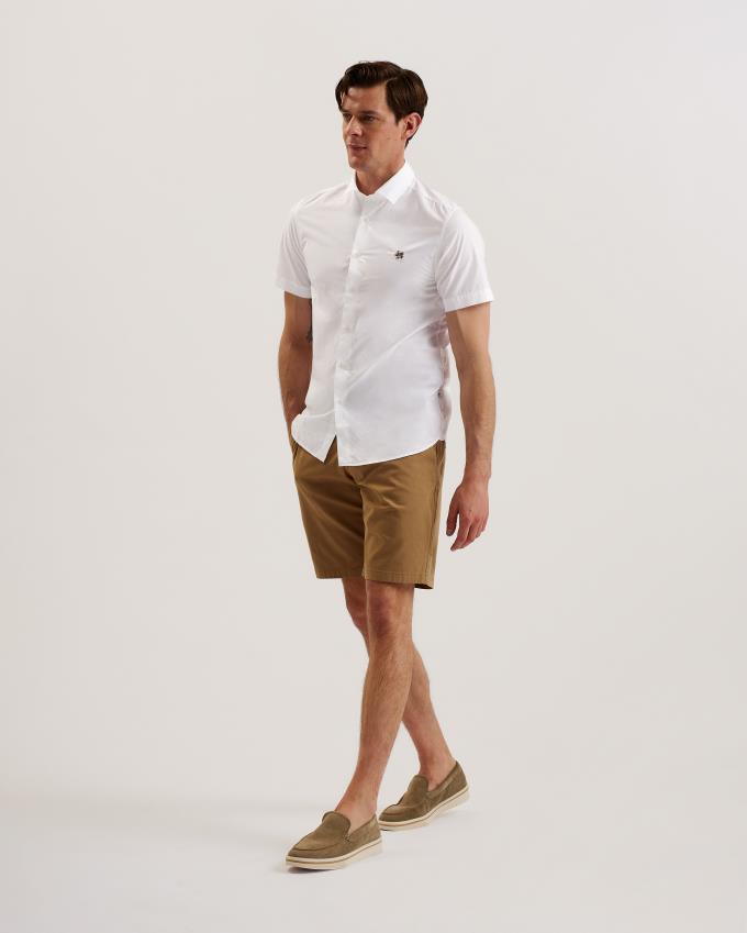 Chemises Ted Baker Blanche Homme | MBB-68257821